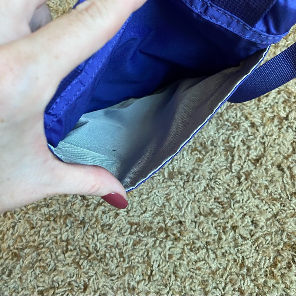 Purple Eddie Bauer Connect 3-Zip Travel Bag Crossbody Errand Purse Bag - Picture 8 of 13
